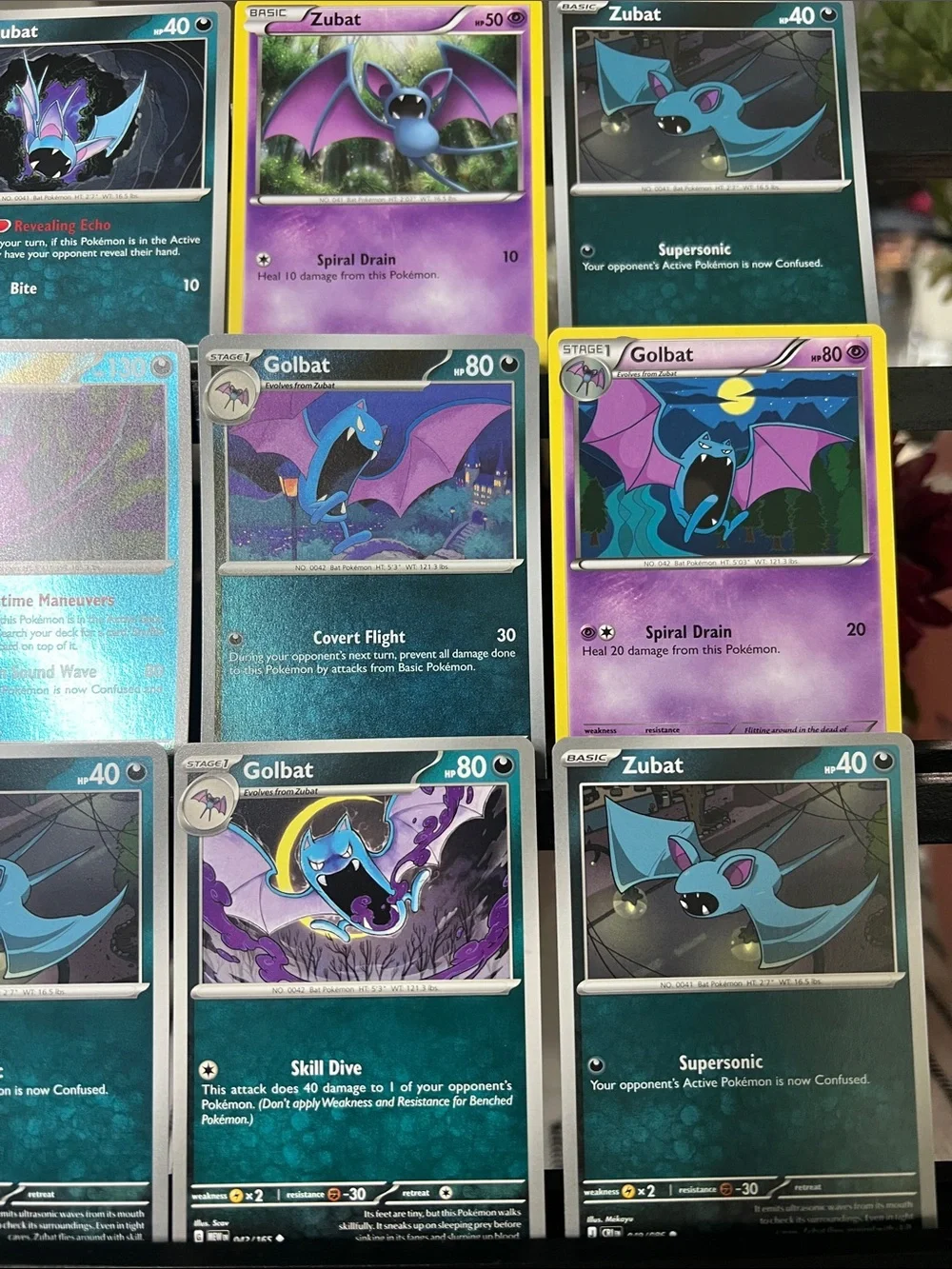 Pokémon Trading Card Game - Zubat/Golbat/Crobat 9 Card Lot
